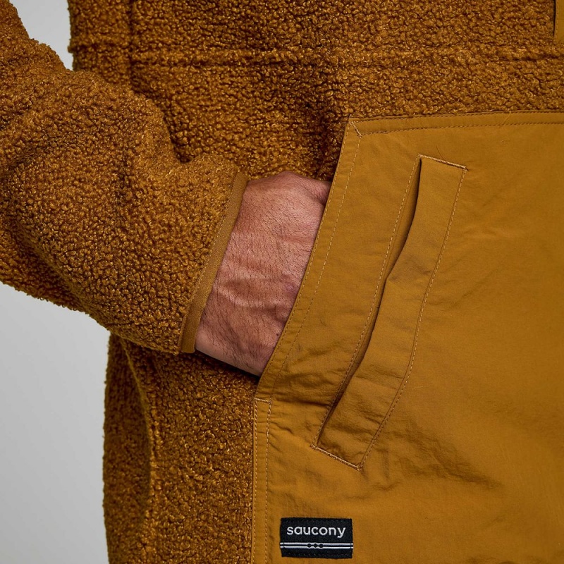 Saucony Recovery Sherpa Pullover Bronze | FUN-790352