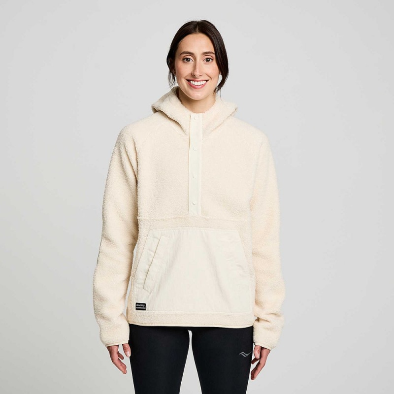 Saucony Recovery Sherpa Pullover Linen | IUV-412768