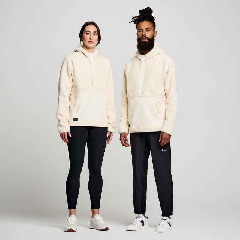 Saucony Recovery Sherpa Pullover Linen | IUV-412768