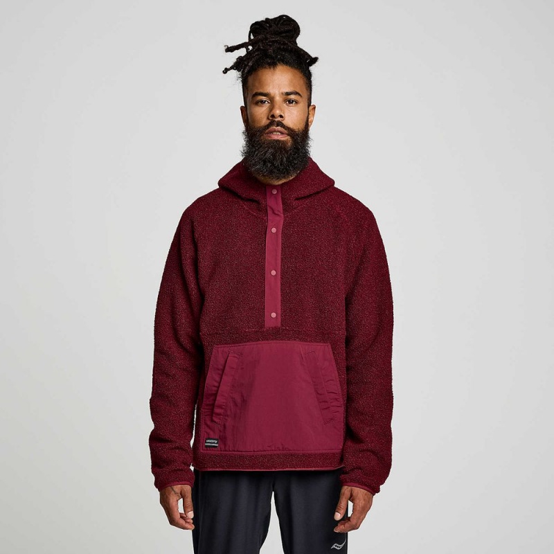 Saucony Recovery Sherpa Pullover Sundown | KUD-364827