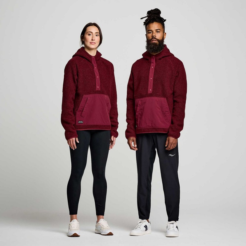 Saucony Recovery Sherpa Pullover Sundown | KUD-364827