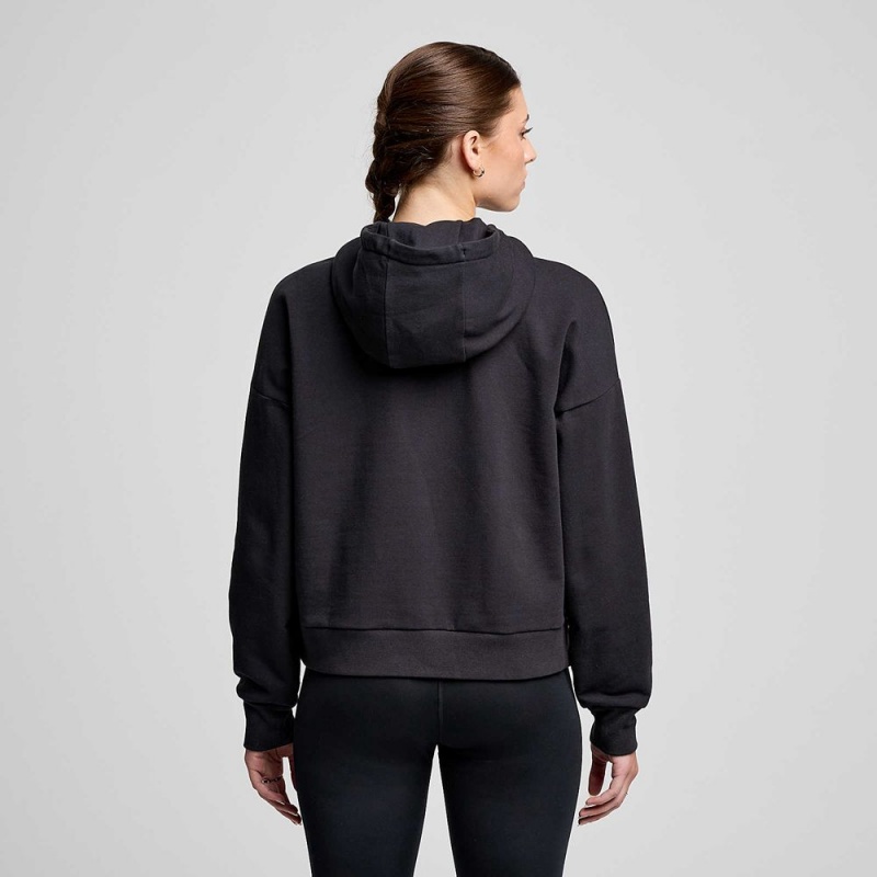 Saucony Recovery Zip Hoody Fekete | DBI-908451