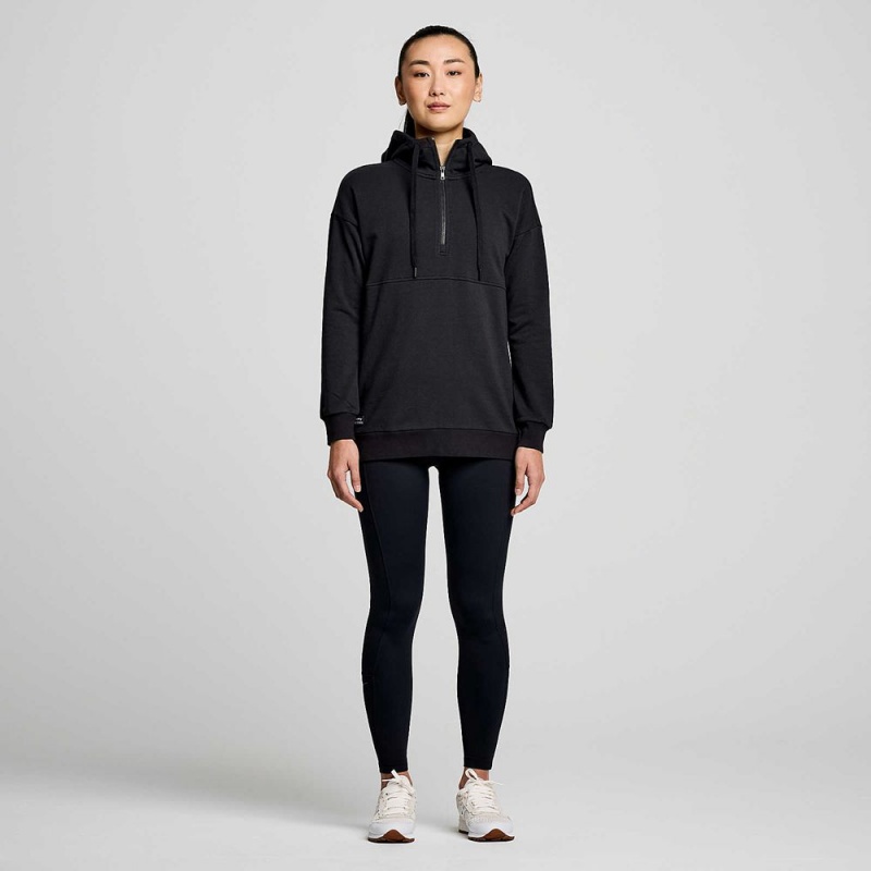 Saucony Recovery Zip Tunic Fekete | WEZ-761534