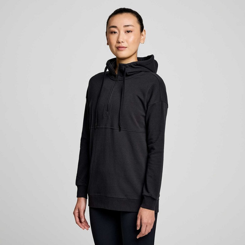 Saucony Recovery Zip Tunic Fekete | WEZ-761534