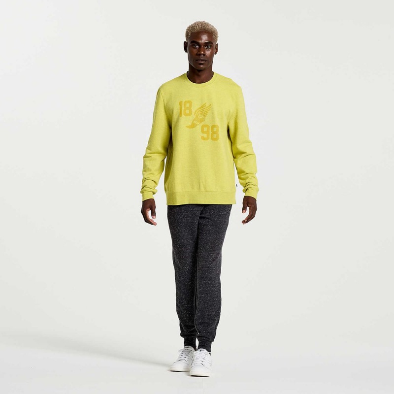 Saucony Rested Crewneck Arroyo Heather Graphic | DBU-043162