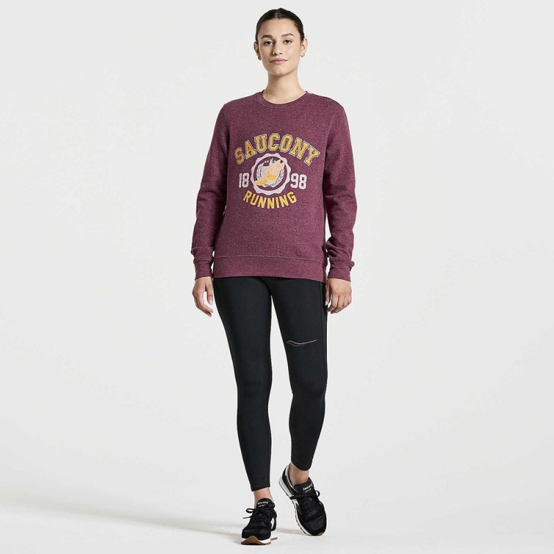 Saucony Rested Crewneck Stone Heather | DEY-764253