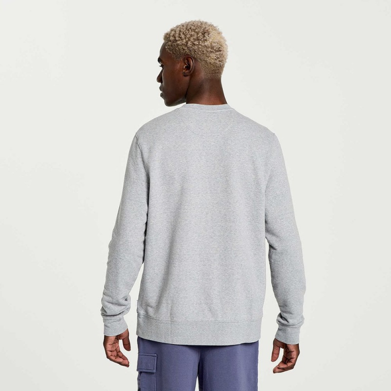 Saucony Rested Crewneck Világos Szürke | IWH-465308