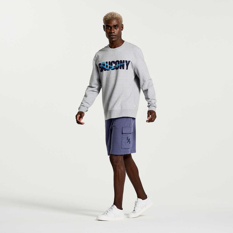 Saucony Rested Crewneck Világos Szürke | IWH-465308