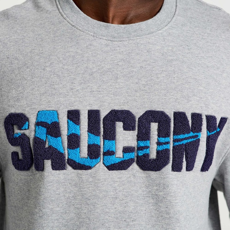 Saucony Rested Crewneck Világos Szürke | IWH-465308