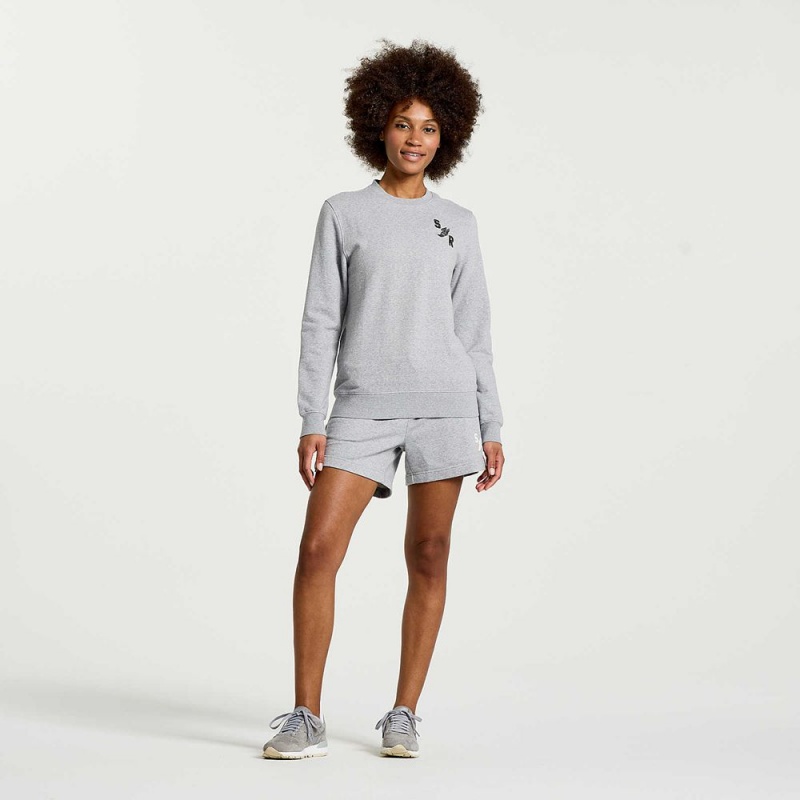 Saucony Rested Crewneck Világos Szürke | WDC-871596