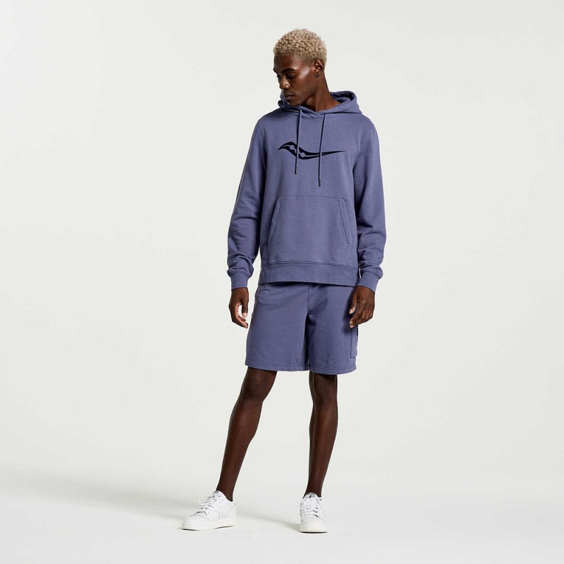 Saucony Rested Hoodie Horizon Heather Graphic | HPC-148952