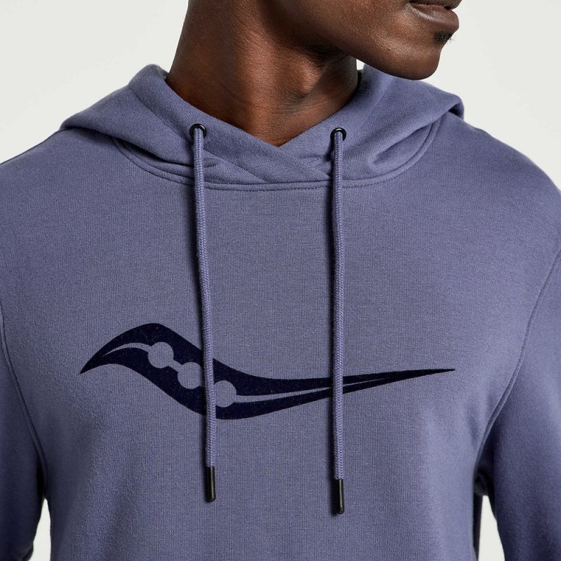 Saucony Rested Hoodie Horizon Heather Graphic | HPC-148952