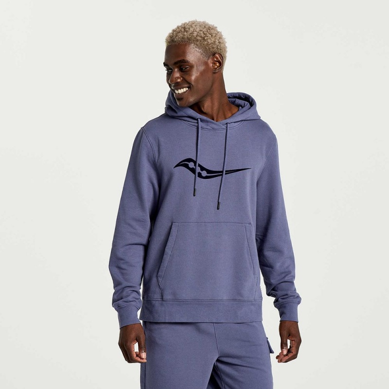 Saucony Rested Hoodie Horizon Heather Graphic | HPC-148952