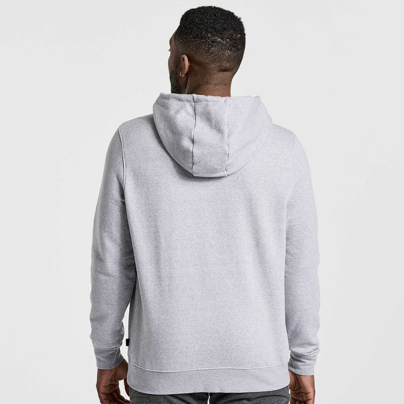 Saucony Rested Hoodie Világos Szürke | EFP-261038