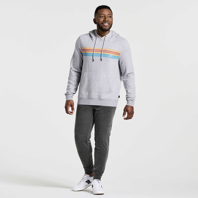 Saucony Rested Hoodie Világos Szürke | EFP-261038