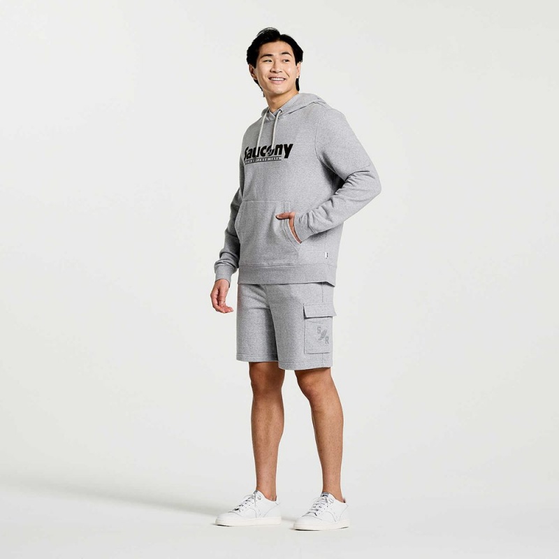 Saucony Rested Hoodie Világos Szürke | JSW-045671