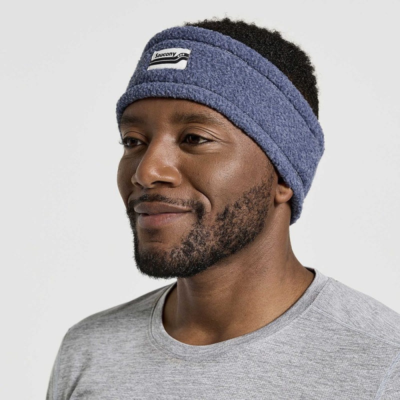 Saucony Rested Sherpa Headband Sodalite Heather | CMD-589406