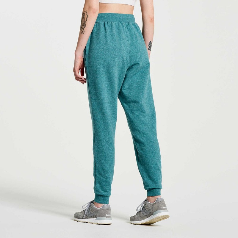 Saucony Rested Sweatpant North Atlantic Heather Graphic | YWH-762358