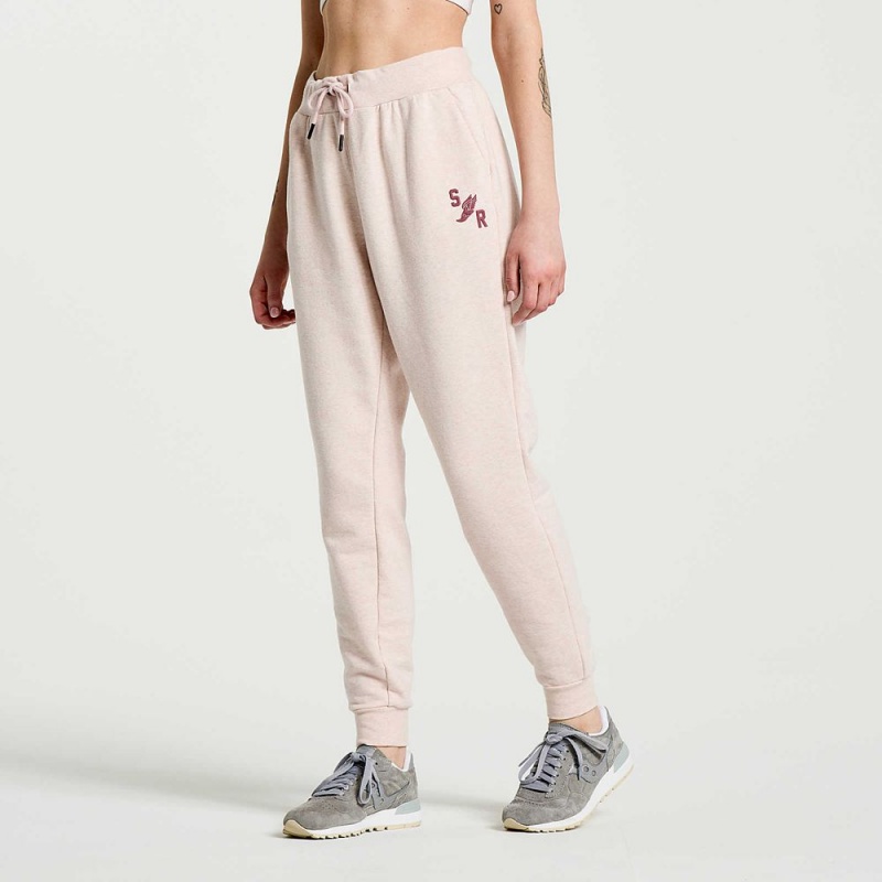 Saucony Rested Sweatpant Rózsaszín | EPG-794830