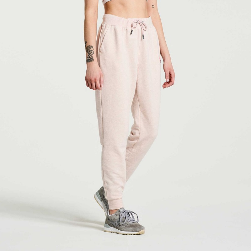 Saucony Rested Sweatpant Rózsaszín | EPG-794830