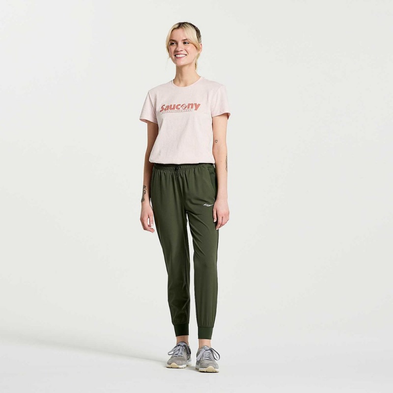 Saucony Rested T-Shirt Rózsaszín | UYP-687243