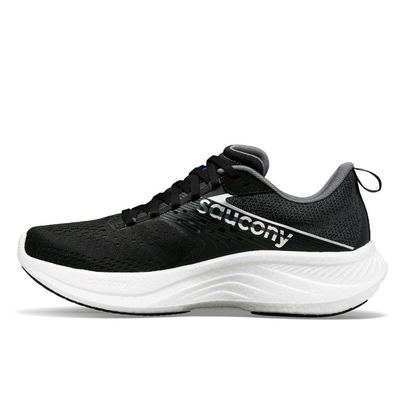 Saucony Ride 17 Széles Cipő Fekete Fehér | FOW-814235