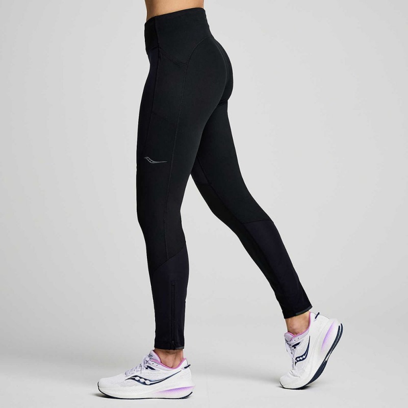 Saucony Runshield Tight Fekete | SMZ-295718