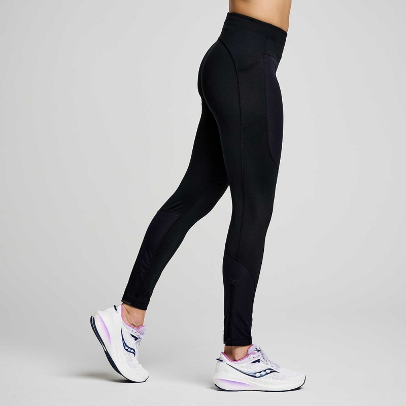 Saucony Runshield Tight Fekete | SMZ-295718