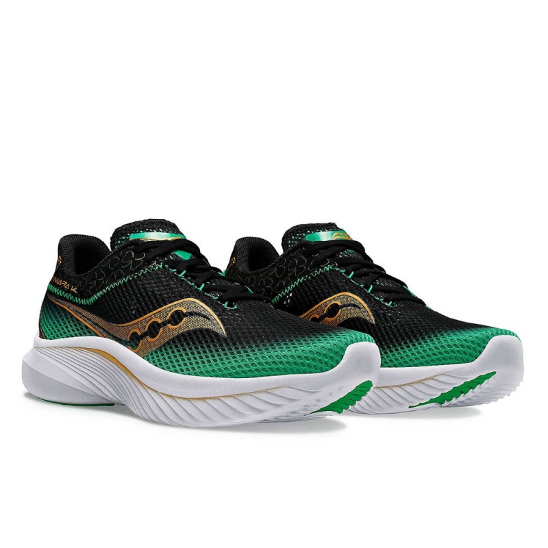 Saucony Shamrock Kinvara 14 Fekete Zöld | BUS-785109