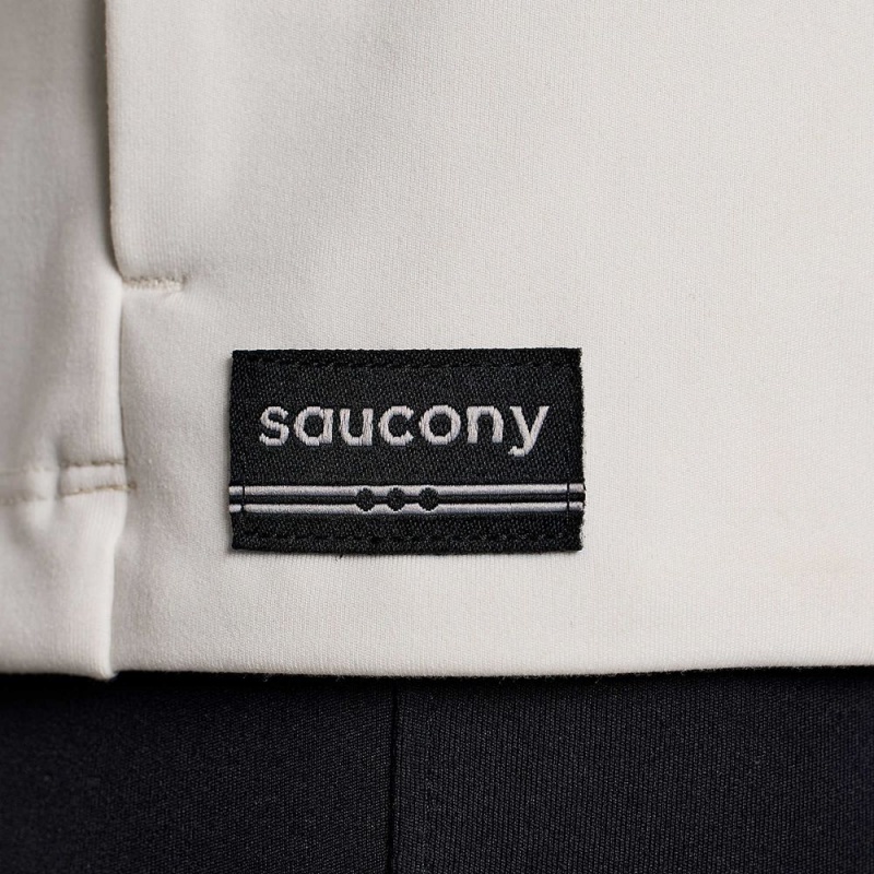 Saucony Solstice Oysterpuff 1/2 Zip Linen | CIS-953021