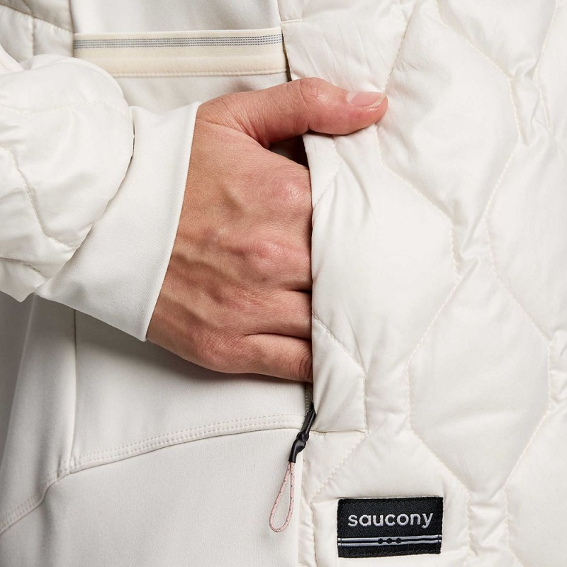 Saucony Solstice Oysterpuff Jacket Linen | TDW-253691