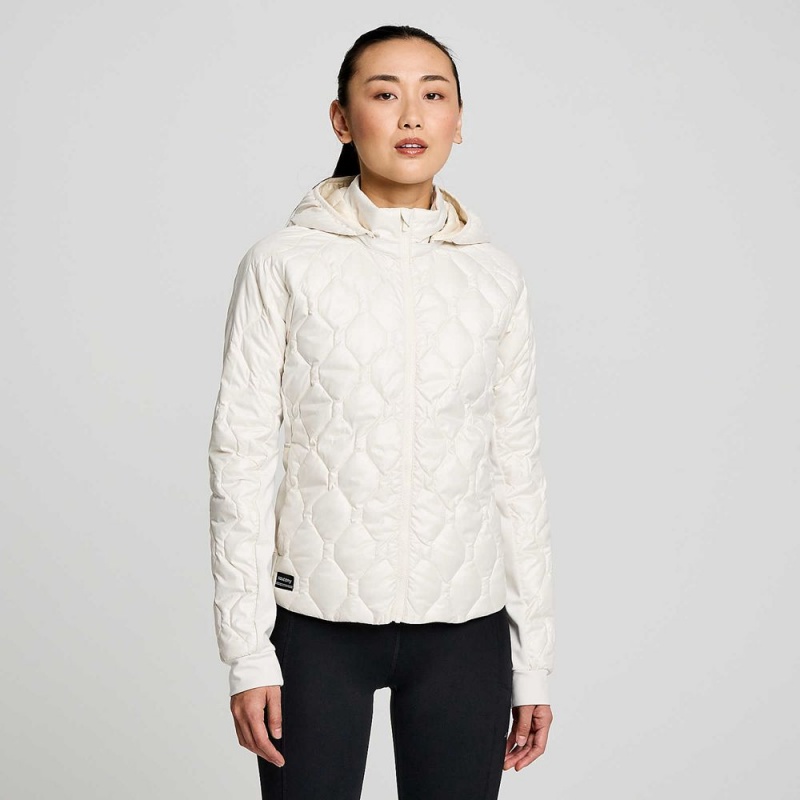 Saucony Solstice Oysterpuff Jacket Linen | TDW-253691