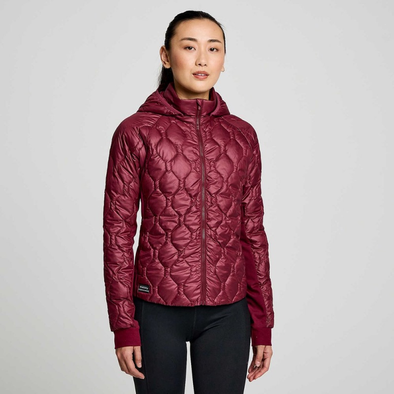 Saucony Solstice Oysterpuff Jacket Sundown | WGP-630754