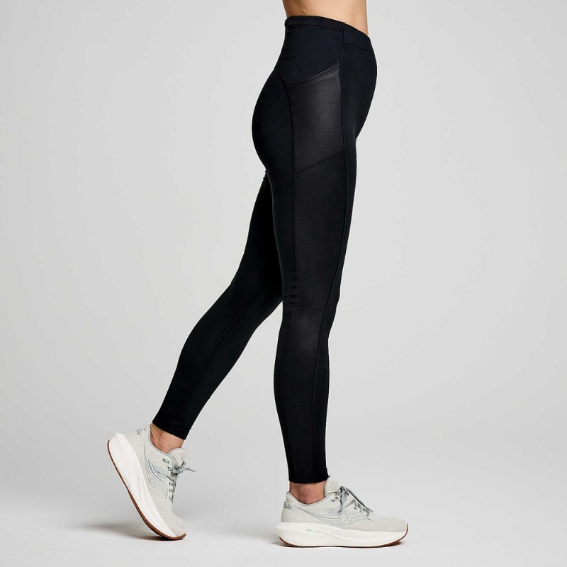 Saucony Solstice Tight Fekete | OBA-512690