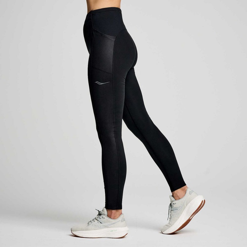 Saucony Solstice Tight Fekete | OBA-512690