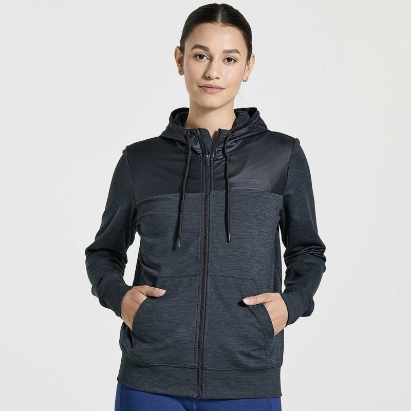 Saucony Solstice Zip Hoody Fekete | BNO-647528