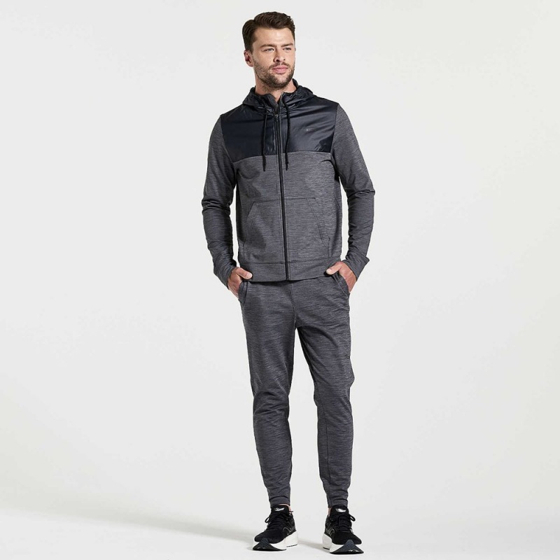 Saucony Solstice Zip Hoody Fekete | CQD-317542