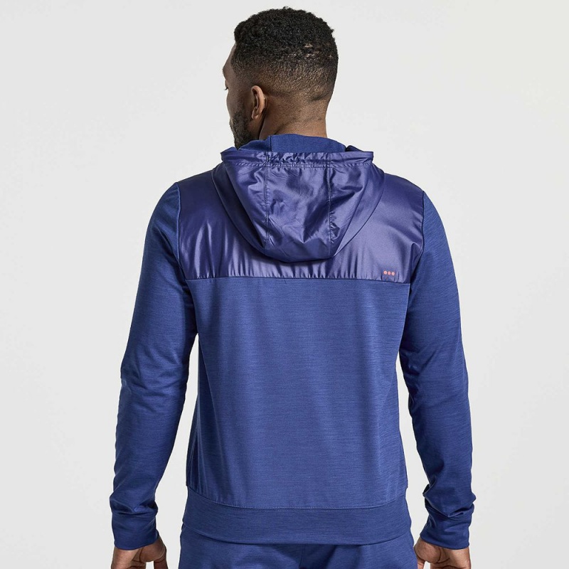 Saucony Solstice Zip Hoody Sodalite Heather | WIG-521896