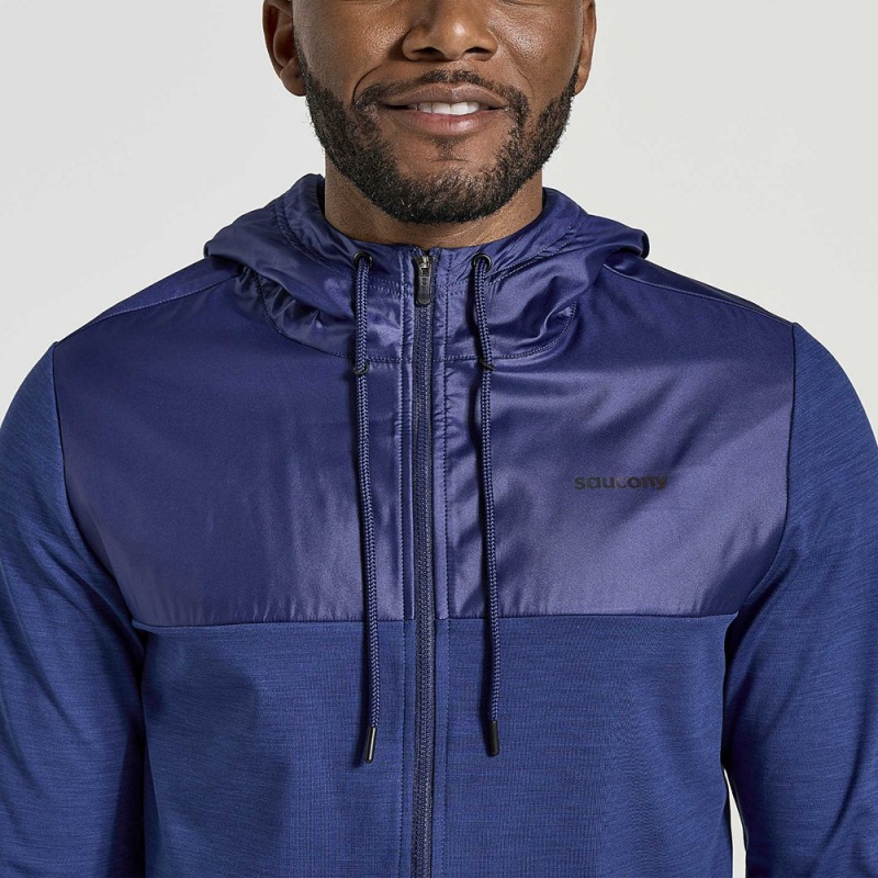 Saucony Solstice Zip Hoody Sodalite Heather | WIG-521896