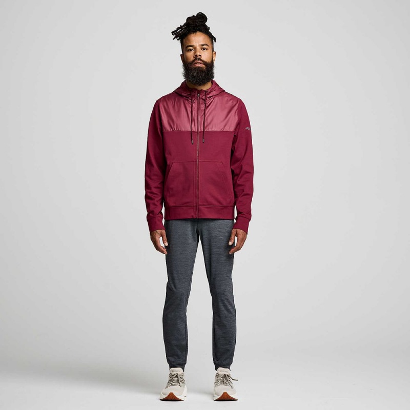 Saucony Solstice Zip Hoody Sundown Heather | SBQ-681953