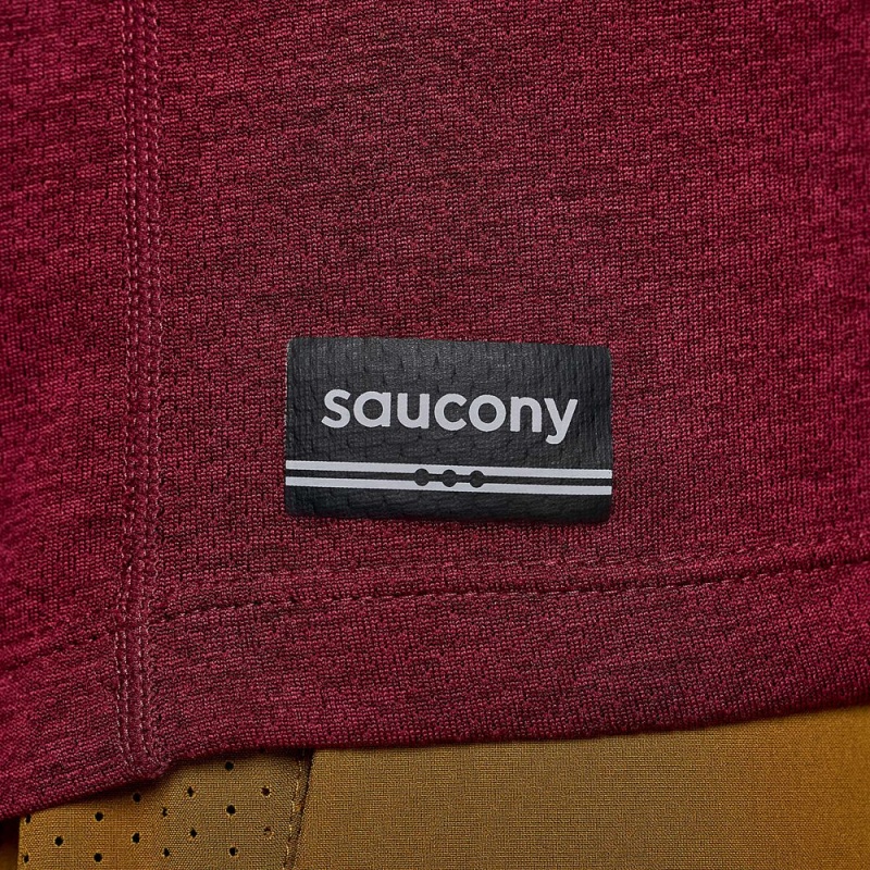 Saucony Stopwatch Grafika Long Sleeve Sundown Heather Graphic | SRX-420985