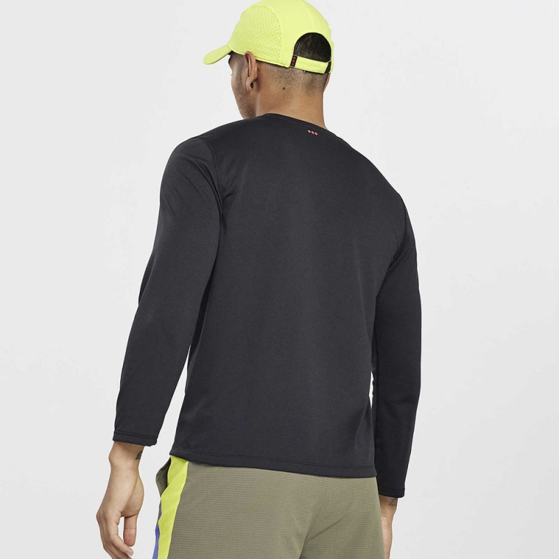 Saucony Stopwatch Long Sleeve Fekete | FZC-691750