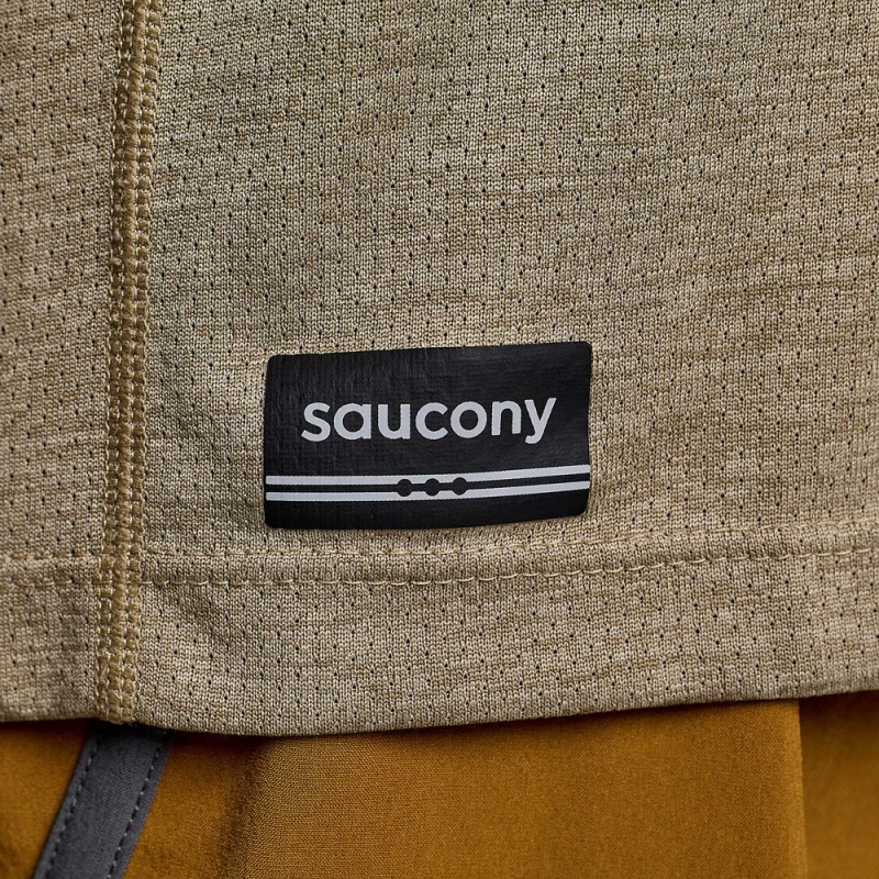 Saucony Stopwatch Long Sleeve Kávé | HBN-851972