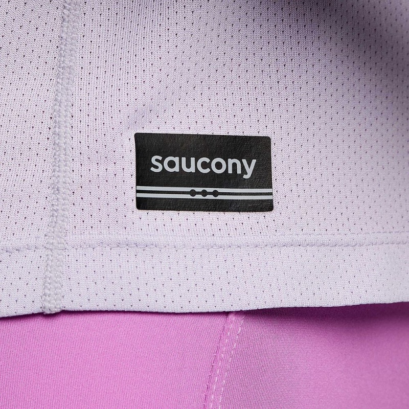 Saucony Stopwatch Long Sleeve Mauve | YQG-627498