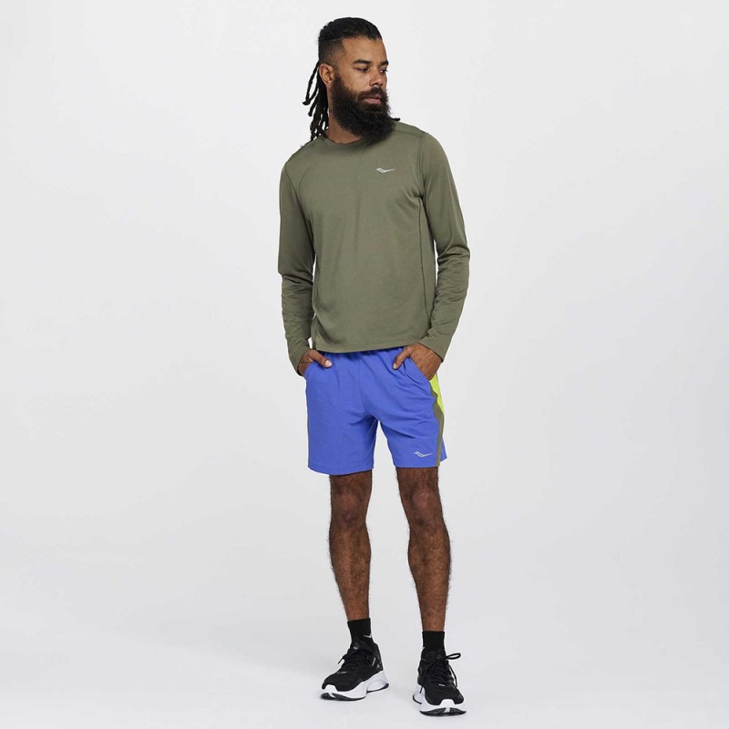 Saucony Stopwatch Long Sleeve Rockface | IRW-965784