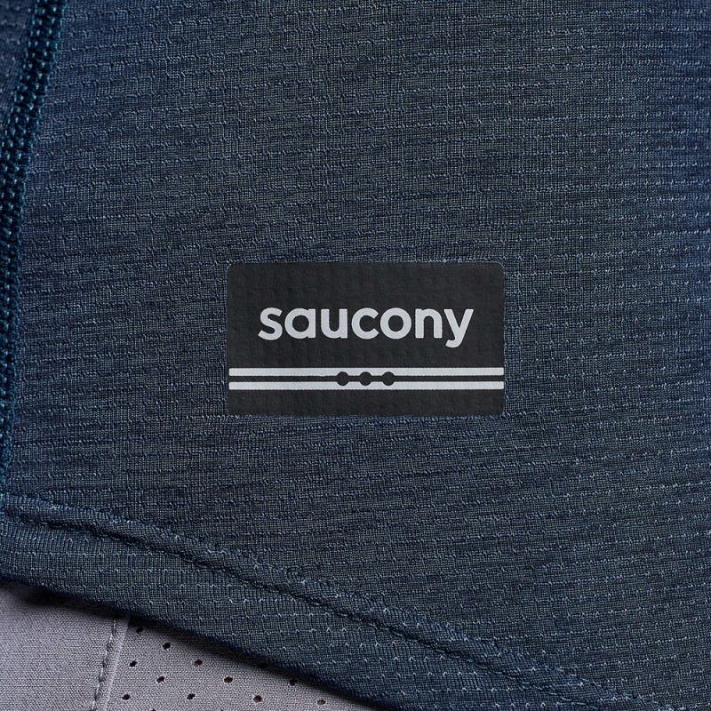 Saucony Stopwatch Long Sleeve Sötétkék | TIY-317089