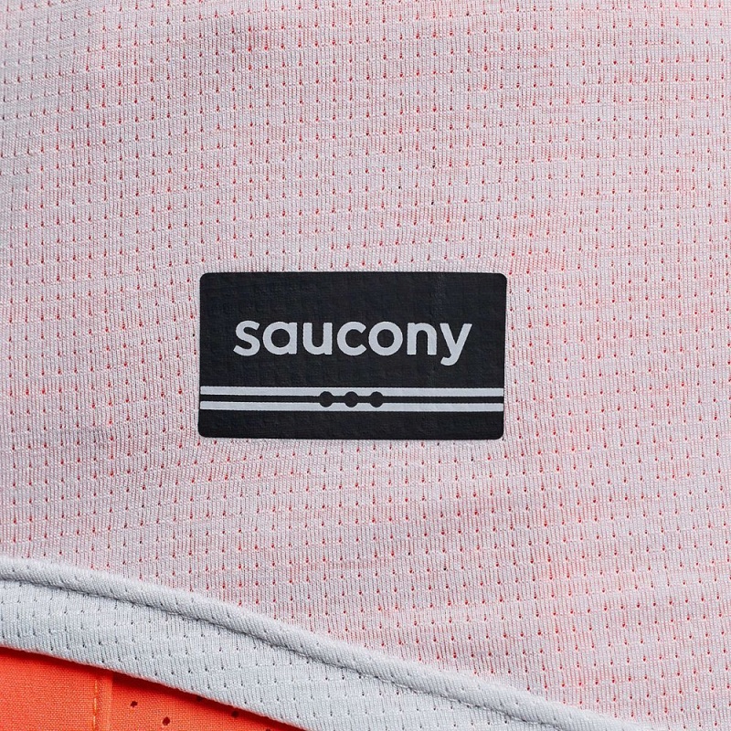 Saucony Stopwatch Rövid Sleeve Granite Heather | TIJ-243817