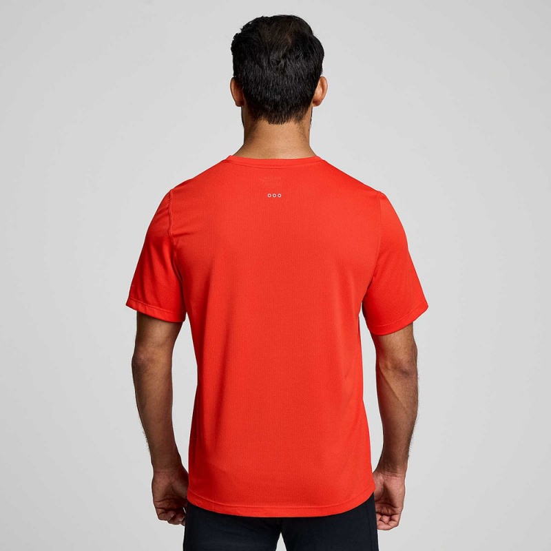 Saucony Stopwatch Rövid Sleeve Infrared | QOL-067823