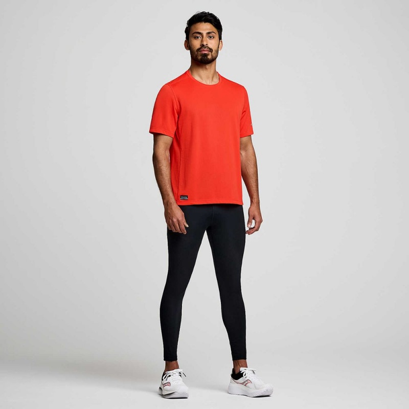 Saucony Stopwatch Rövid Sleeve Infrared | QOL-067823