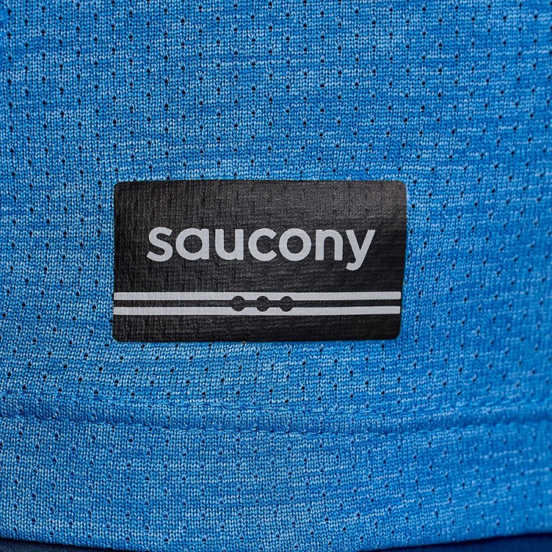 Saucony Stopwatch Singlet Bluelight Heather | CSG-853062